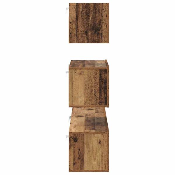 TV-Schrank-Set 4 pcs Altholz 80 x 30 x 30 cm Holzwerkstoff