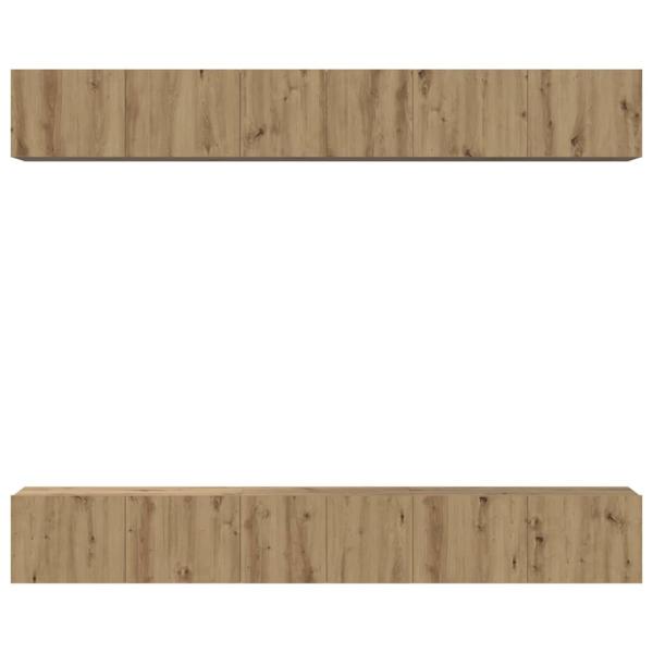 TV-Schrank-Set 6 pcs Eiche handwerklich 60 x 30 x 35 cm