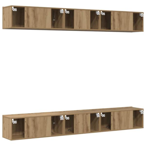 TV-Schrank-Set 6 pcs Eiche handwerklich 60 x 30 x 35 cm