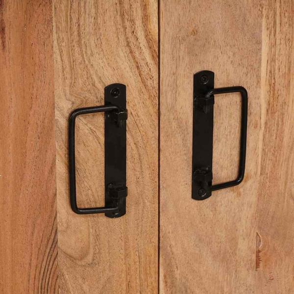 Nachttisch Braun 38 x 33 x 58 cm Akazie Massivholz