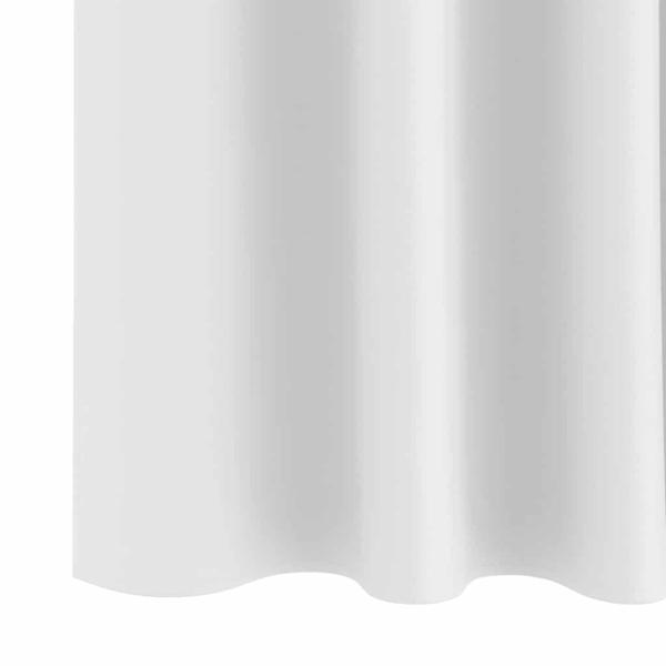 Verdunkelungsvorhänge 2 pcs Reinweiß 245 x 140 cm Polyester