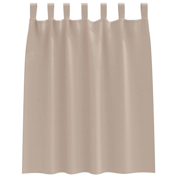 Verdunkelungsvorhänge 2 pcs Taupe 140 x 140 cm Polyester