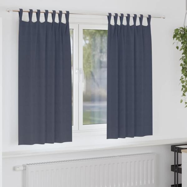 ARDEBO.de - Verdunkelungsvorhänge 2 pcs Anthrazit 175 x 140 cm Polyester