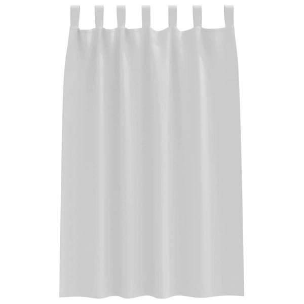 Verdunkelungsvorhänge 2 pcs Hellgrau 175 x 140 cm Polyester