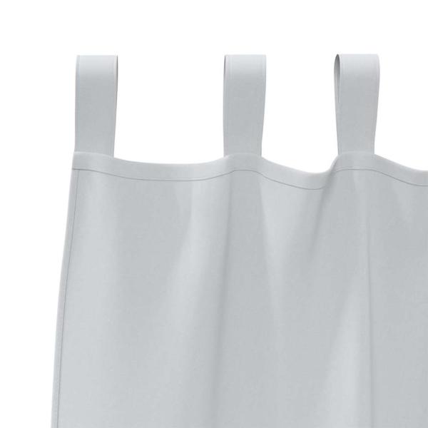 Verdunkelungs-Vorhänge mit Ringen 2 pcs Helles Grau
