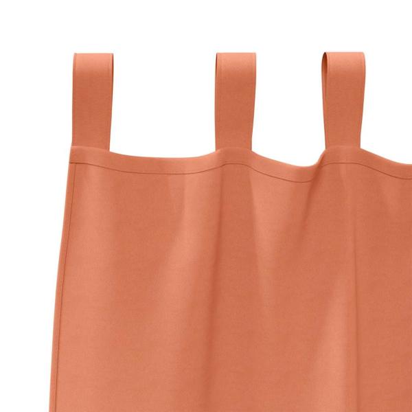 Verdunkelungs-Vorhänge mit Ringen 2 Stk. Terrakotta Polyester