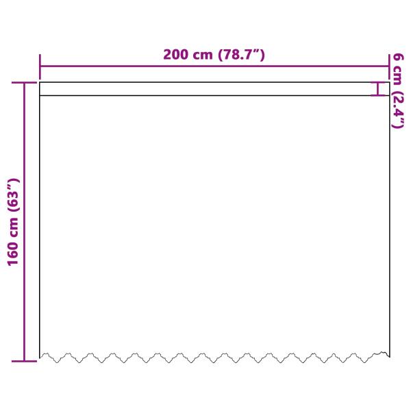 Spitzenvorhang mit Vorhängen Floral Weiß 160 x 200 cm Polyester