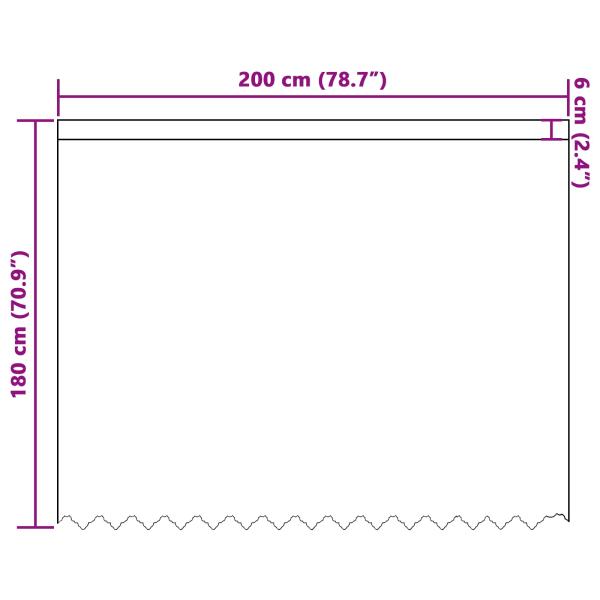 Spitzenvorhang mit Vorhängen Floral Weiß 180 x 200 cm Polyester