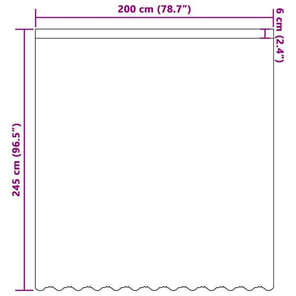 Spitzenvorhang mit Vorhängen Floral Weiß 200 x 245 cm Polyester