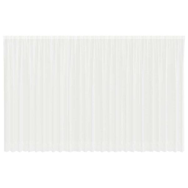 Spitzenvorhang mit Vorhängen Weiß 750 x 260 cm Polyester