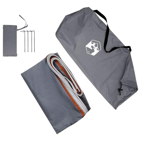 Zelt mit Dach Sonstiges Grau und Orange und Schwarz 190 x 150 x 185 cm