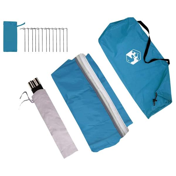 Zelt mit Dach Sonstiges Blau und Schwarz 285 x 255 x 245 cm Polyester