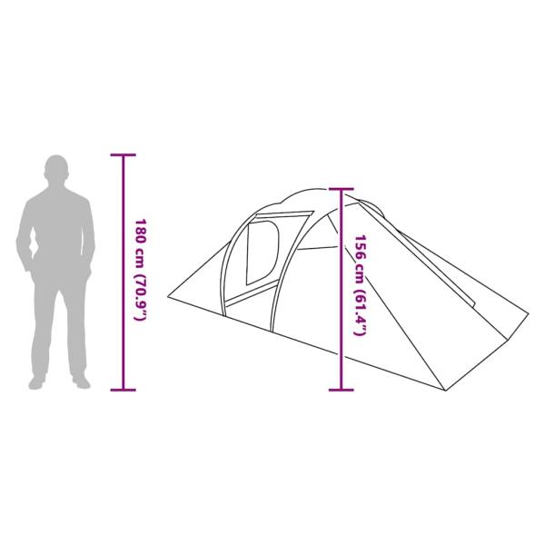 Zelt mit Dach Sonstiges Grau und Orange und Schwarz 510 x 240 x 156 cm