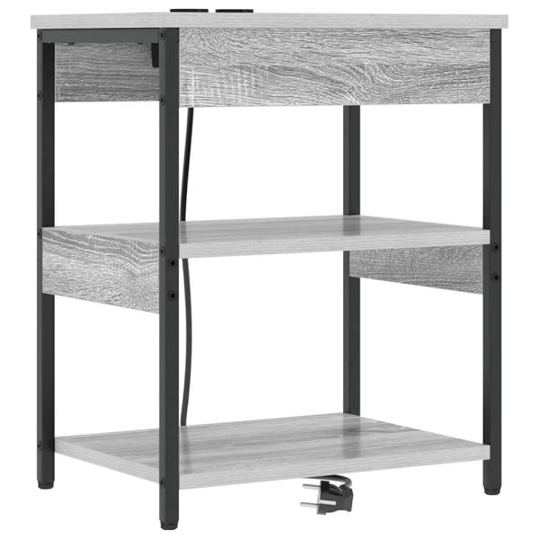 Nachttische 2 pcs Grau Sonoma 41 x 31 x 51 cm Holzwerkstoff