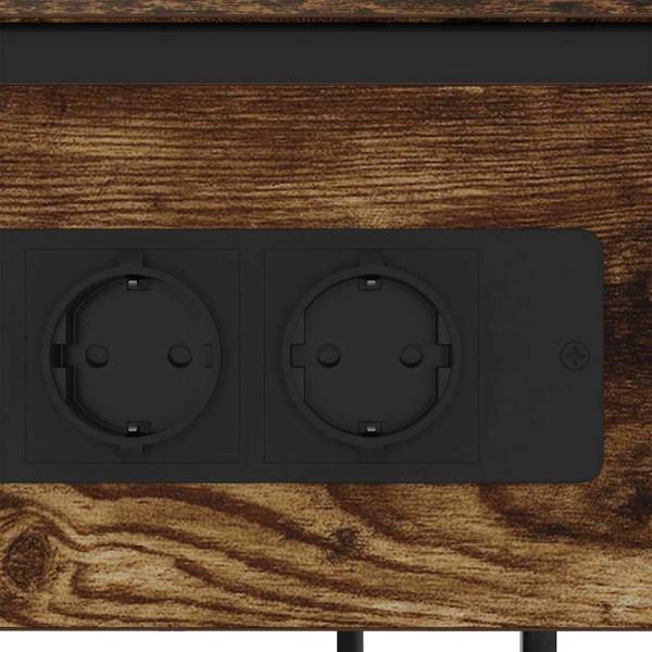 Nachttisch Räuchereiche 28,1 x 40,9 x 75 cm Holzwerkstoff