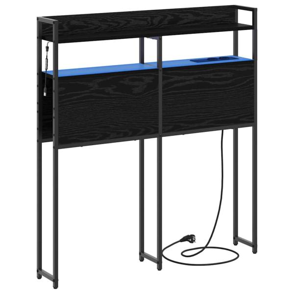Stauraum-Kopfteil Schwarze Eiche 75 cm Holzwerkstoff