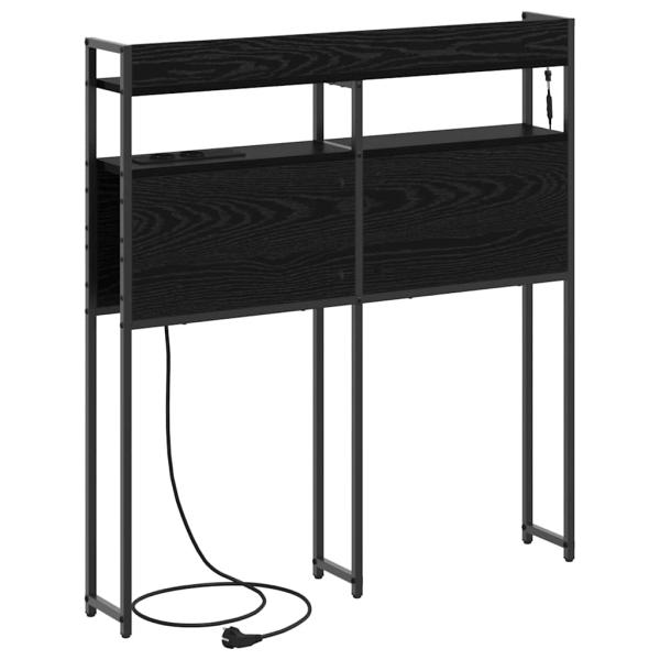 Stauraum-Kopfteil Schwarze Eiche 75 cm Holzwerkstoff