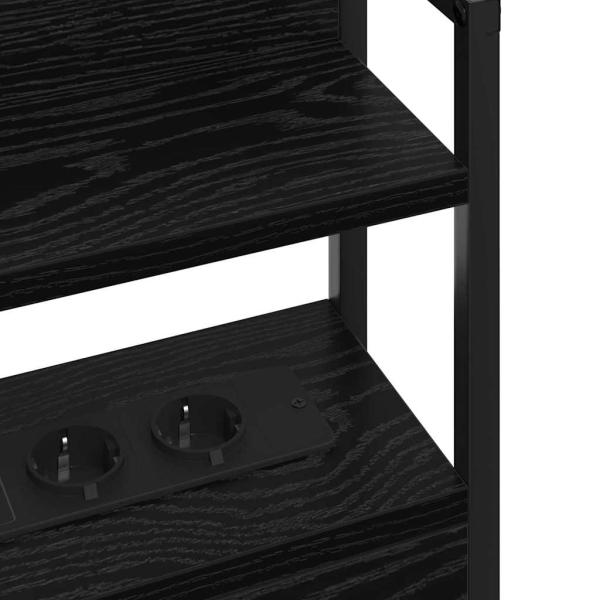 Stauraum-Kopfteil Schwarze Eiche 75 cm Holzwerkstoff