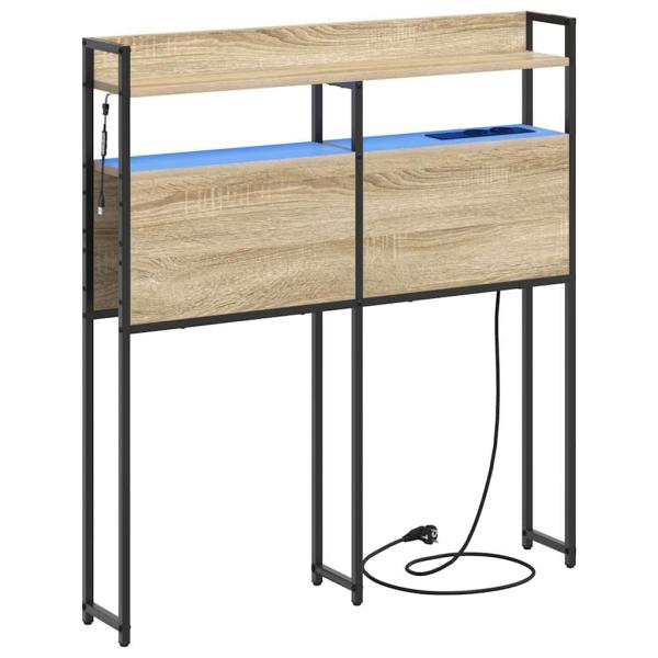Stauraum-Kopfteil Sonoma Eiche 75 cm Holzwerkstoff