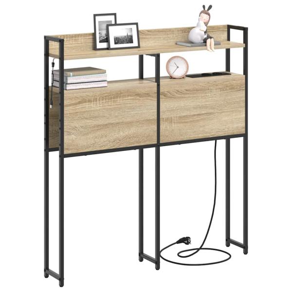 Stauraum-Kopfteil Sonoma Eiche 75 cm Holzwerkstoff