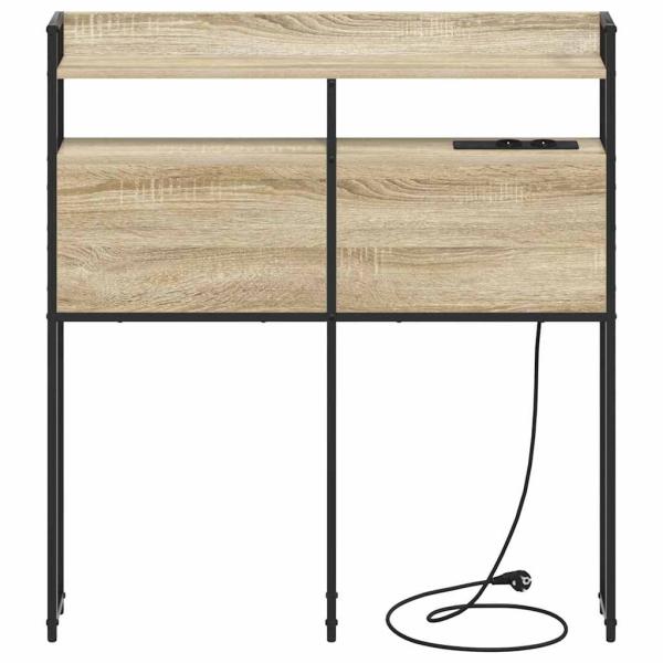 Stauraum-Kopfteil Sonoma Eiche 75 cm Holzwerkstoff