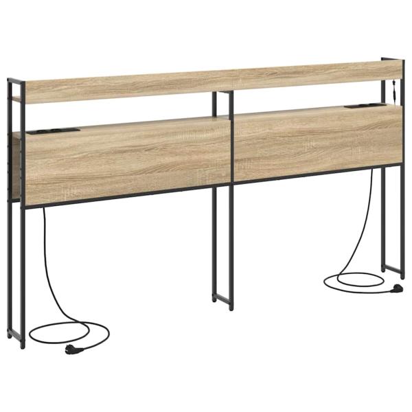 Stauraum-Kopfteil Sonoma Eiche 180 cm Holzwerkstoff
