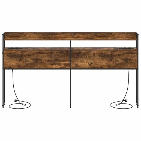 Stauraum-Kopfteil Räuchereiche 180 cm Holzwerkstoff