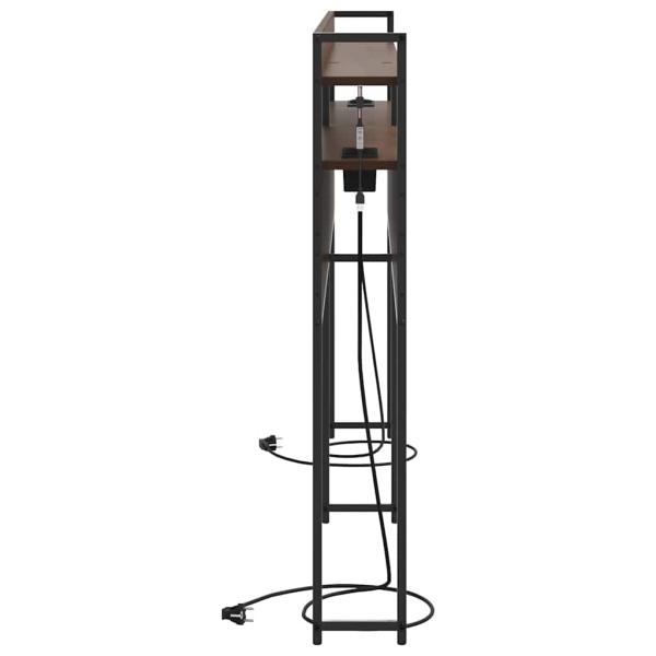 Stauraum-Kopfteil Braune Eiche 180 cm Holzwerkstoff