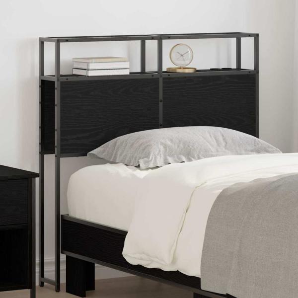 ARDEBO.de - Stauraum-Kopfteil Schwarze Eiche 75 cm Holzwerkstoff