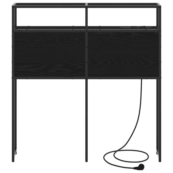 Stauraum-Kopfteil Schwarze Eiche 75 cm Holzwerkstoff