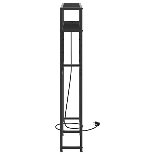 Stauraum-Kopfteil Schwarze Eiche 75 cm Holzwerkstoff