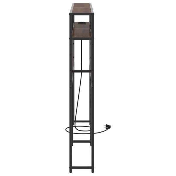 Stauraum-Kopfteil Braune Eiche 120 cm Holzwerkstoff