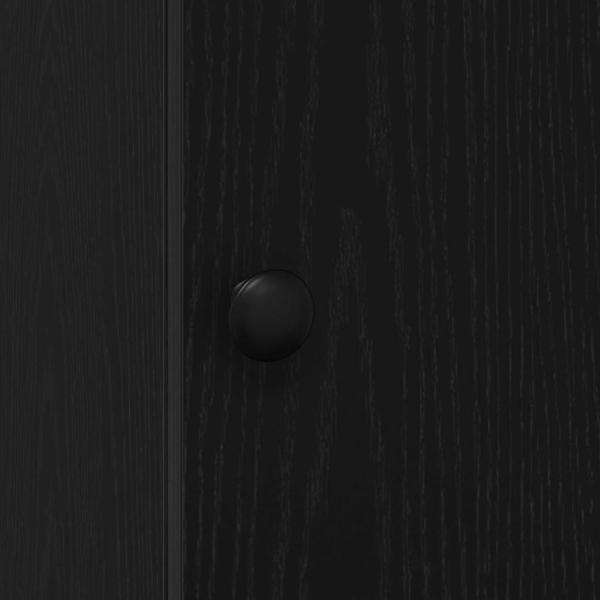 Küchenschrank mit Schubladen mit Regal mit Speicher mit Tür Schwarze Eiche Holzwerkstoff