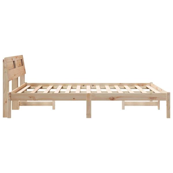 Bettgestell Braun 120 x 190 cm Massivkiefer