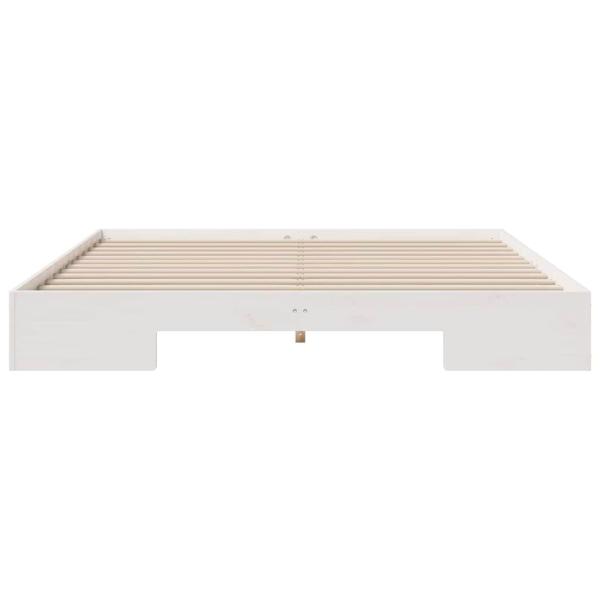Bettgestell Weiß 200 x 200 cm