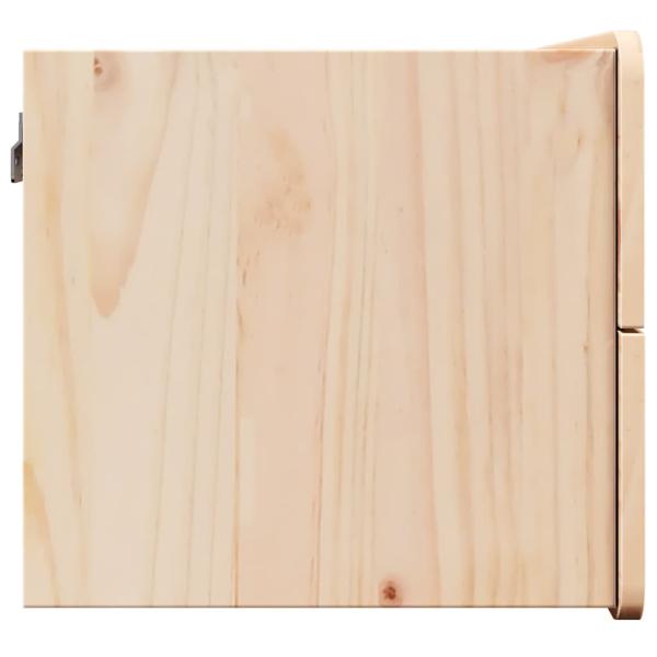 Nachttisch Braun 39 x 34 x 33 cm Massivholz Kiefer