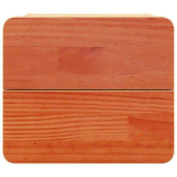 Nachttisch 2 pcs Braun 39 x 34 x 33 cm Kiefer Massivholz