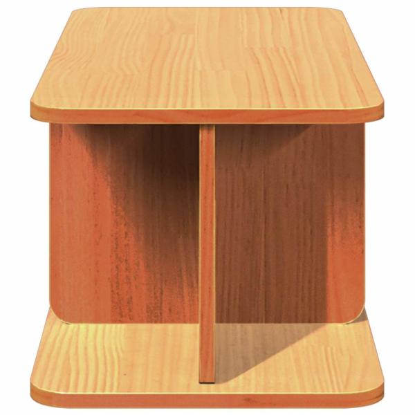 Couchtisch Wachsbraun 80 x 39,5 x 33,5 cm Massivkiefer