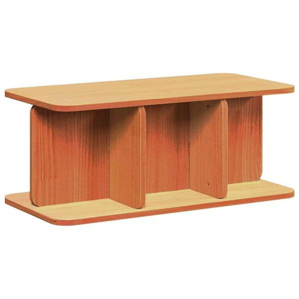 Couchtisch Wachsbraun 80 x 39,5 x 33,5 cm Massivkiefer