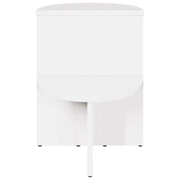 Beistelltisch Weiß 50 x 40 x 50 cm Massivkiefer