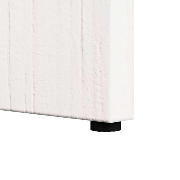 Beistelltisch Weiß 50 x 40 x 50 cm Massivkiefer