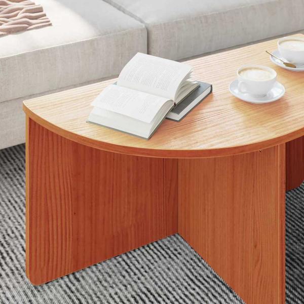 Couchtisch 2 pcs Wachsbraun 79 x 39.5 x 40 cm Massivkiefer