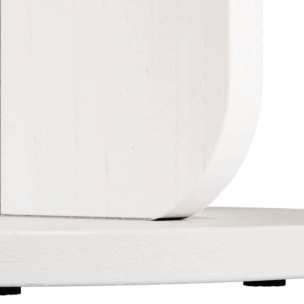 Beistelltisch Weiß 39.5 x 39.5 x 53.5 cm Massivkiefer