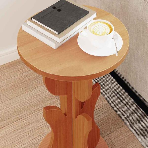 Beistelltisch Wachsbraun 39.5 x 39.5 x 53.5 cm Massivkiefer