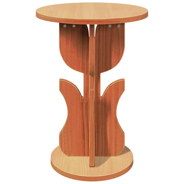 Beistelltisch Wachsbraun 39.5 x 39.5 x 53.5 cm Massivkiefer