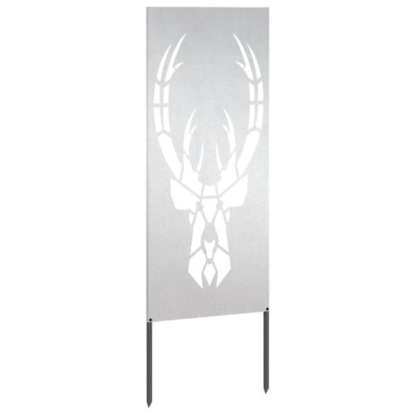 Garten dekoratives Panel Silber 50 x 140 cm Edelstahl