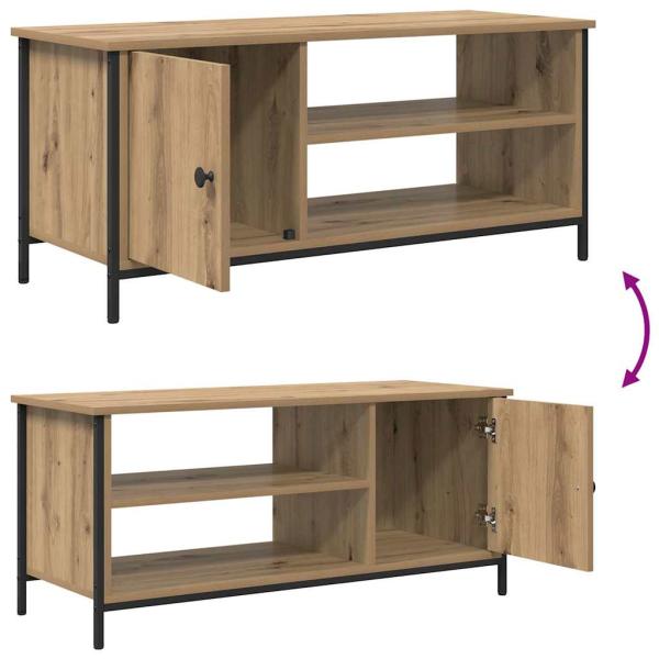 TV-Schränk Eiche handwerklich 100 x 40 x 45 cm Holzwerkstoff