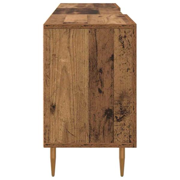 TV-Schränk mit Regal mit Speicher mit Tür Altholz 150 x 30 x 50 cm Holzwerkstoff