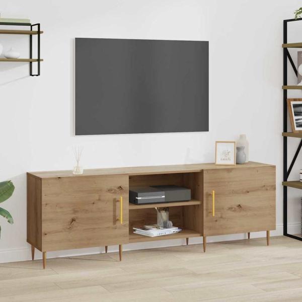 ARDEBO.de - TV-Schränk Eiche handwerklich 150 x 30 x 50 cm Holzwerkstoff