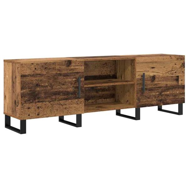 TV-Schränk mit Regal mit Speicher mit Tür 150 x 30 x 50 cm Holzwerkstoff